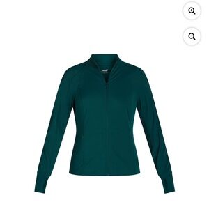 Avia Green Jacket with Knit Texture